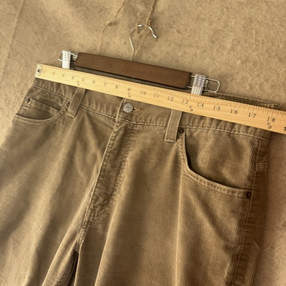 Levis 549 Low Loose Corduroy Pants Mens 36x29 Tan Brown - SIZE‎ NOTE - Picture 9 of 9